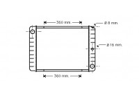 Radiator, engine cooling 59002038 International Radiators Plus