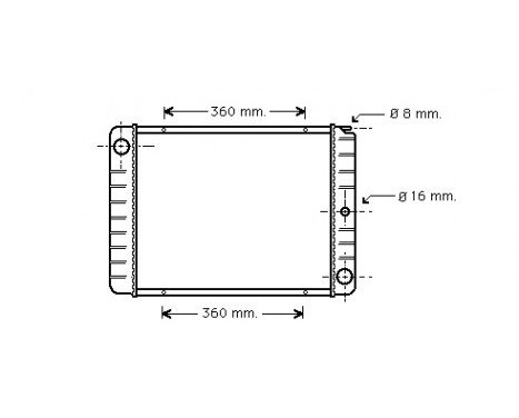 Radiator, engine cooling 59002038 International Radiators Plus