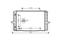 Radiator, engine cooling 59002064 International Radiators