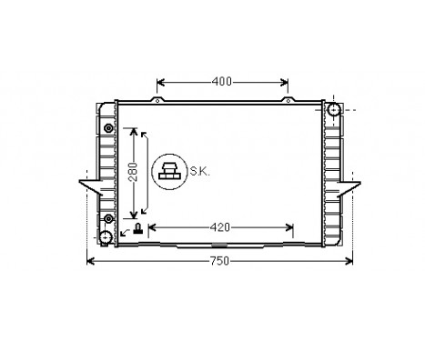 Radiator, engine cooling 59002064 International Radiators
