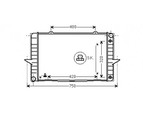 Radiator, engine cooling 59002092 International Radiators