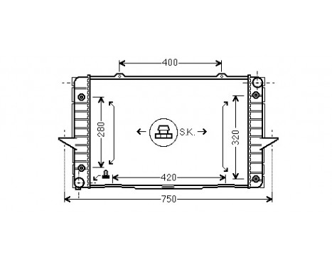 Radiator, engine cooling 59002093 International Radiators