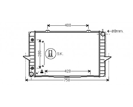 Radiator, engine cooling 59002118 International Radiators