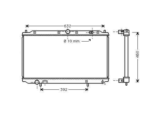 Radiator, engine cooling 59002124 International Radiators, Image 2