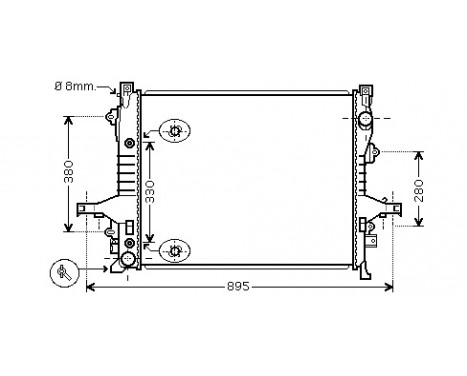 Radiator, engine cooling 59002133 International Radiators