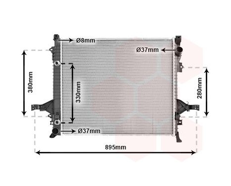 Radiator, engine cooling 59002133 International Radiators, Image 2