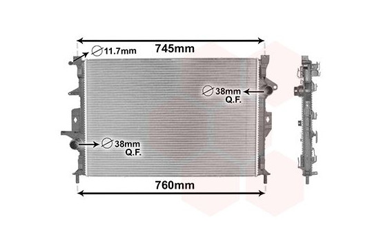 Radiator, engine cooling 59002186 International Radiators