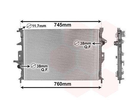 Radiator, engine cooling 59002187 International Radiators