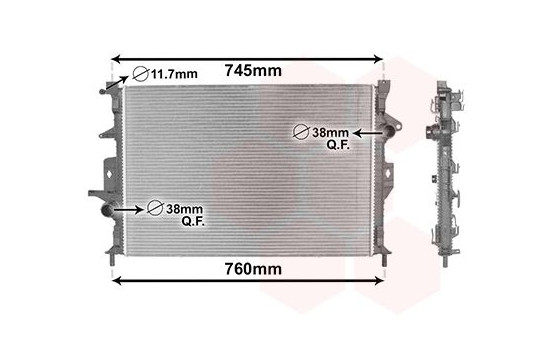 Radiator, engine cooling 59002187 International Radiators