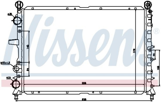Radiator, engine cooling 60030 Nissens, Image 2