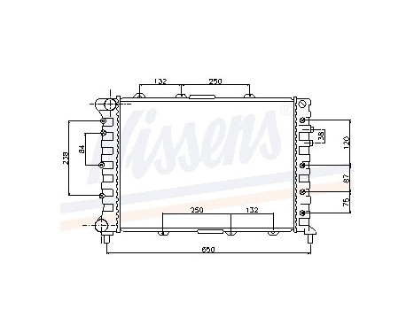 Radiator, engine cooling 60041 Nissens