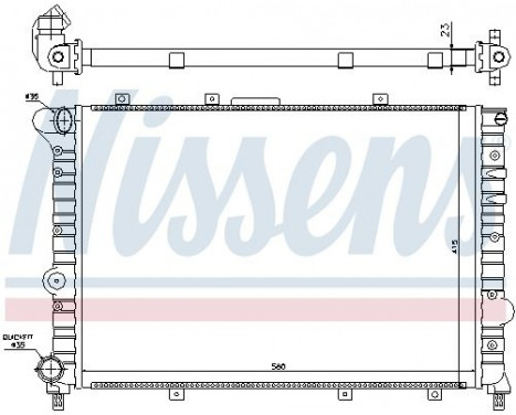 Radiator, engine cooling 60041 Nissens, Image 2