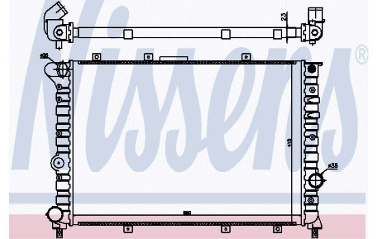 Radiator, engine cooling 60044 Nissens