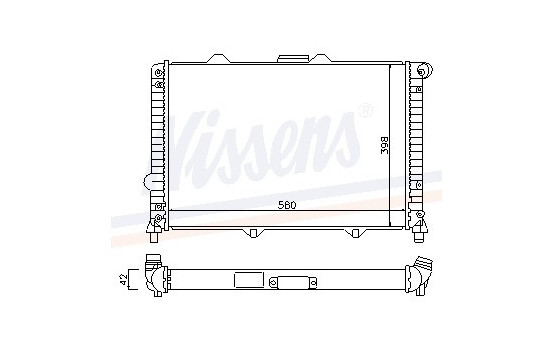 Radiator, engine cooling 60056 Nissens