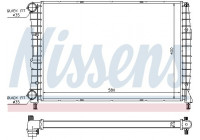 Radiator, engine cooling 60060 Nissens