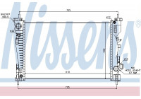 Radiator, engine cooling 60062 Nissens