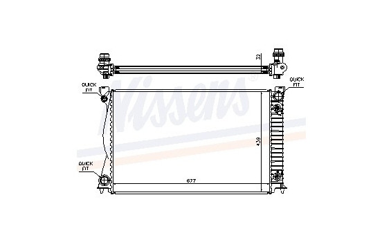 Radiator, engine cooling 60233A Nissens