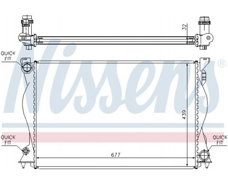 Radiator, engine cooling 60234A Nissens, Image 2