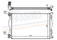 Radiator, engine cooling 60235A Nissens