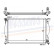 Radiator, engine cooling 60301A Nissens