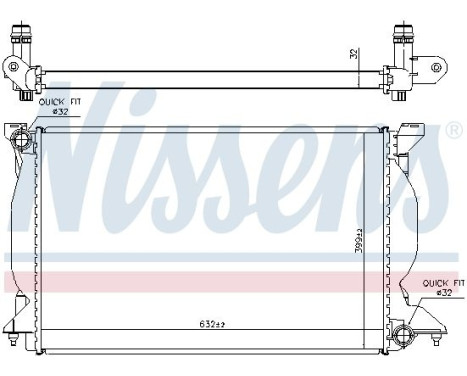 Radiator, engine cooling 60302A Nissens, Image 7