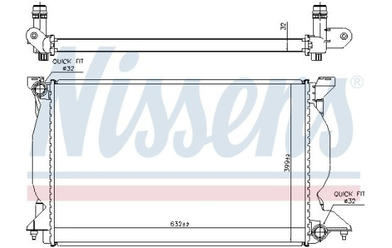 Radiator, engine cooling 60302A Nissens, Image 7