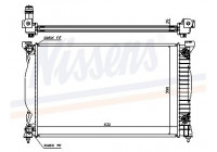 Radiator, engine cooling 60305A Nissens