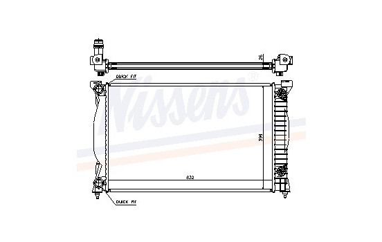 Radiator, engine cooling 60305A Nissens