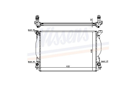 Radiator, engine cooling 60306A Nissens