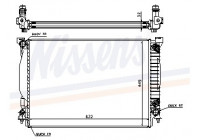 Radiator, engine cooling 60307A Nissens