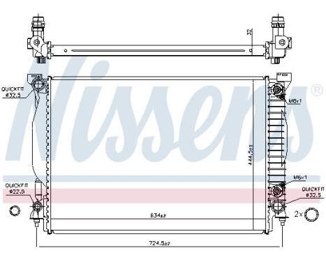 Radiator, engine cooling 60307A Nissens, Image 7