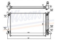 Radiator, engine cooling 60314A Nissens