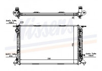 Radiator, engine cooling 60318 Nissens