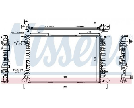 Radiator, engine cooling 60321 Nissens, Image 2