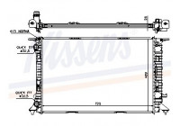 Radiator, engine cooling 60323 Nissens