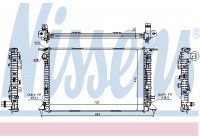 Radiator, engine cooling 60324 Nissens