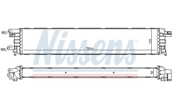 Radiator, engine cooling 60355 Nissens