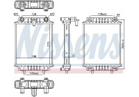 Radiator, engine cooling 60372 Nissens