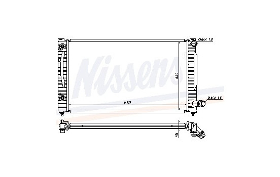 Radiator, engine cooling 60424 Nissens