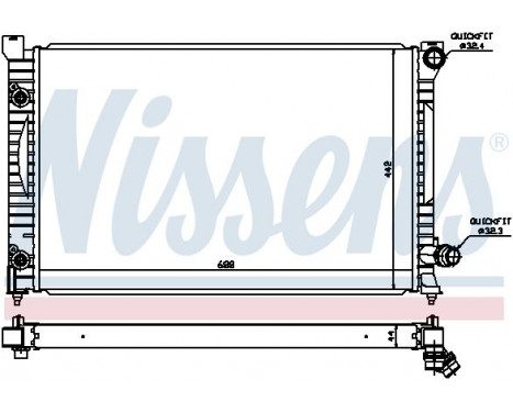 Radiator, engine cooling 60424 Nissens, Image 2