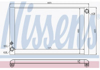 Radiator, engine cooling 60428 Nissens