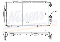 Radiator, engine cooling 604551 Nissens