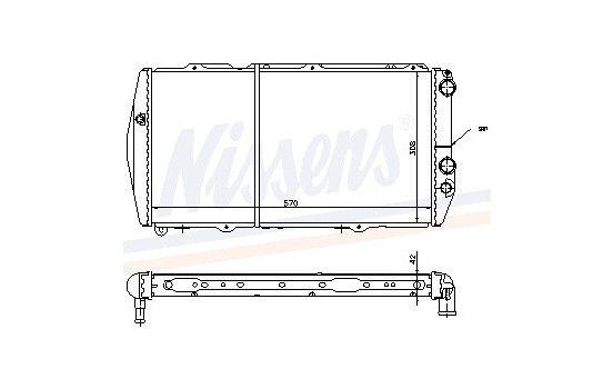 Radiator, engine cooling 604551 Nissens