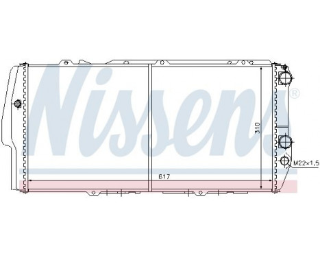 Radiator, engine cooling 604781 Nissens
