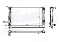 Radiator, engine cooling 60491 Nissens