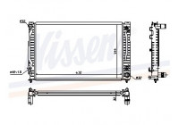 Radiator, engine cooling 60495 Nissens