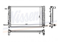 Radiator, engine cooling 60496 Nissens
