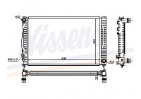 Radiator, engine cooling 60497 Nissens