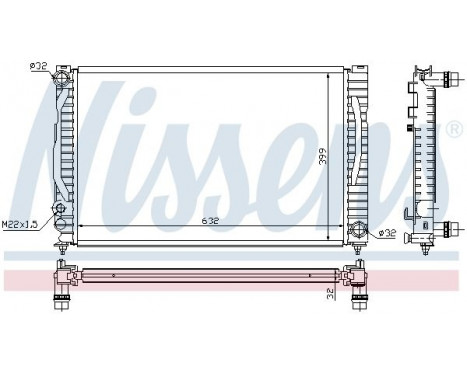Radiator, engine cooling 60497 Nissens, Image 2