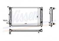 Radiator, engine cooling 60499 Nissens